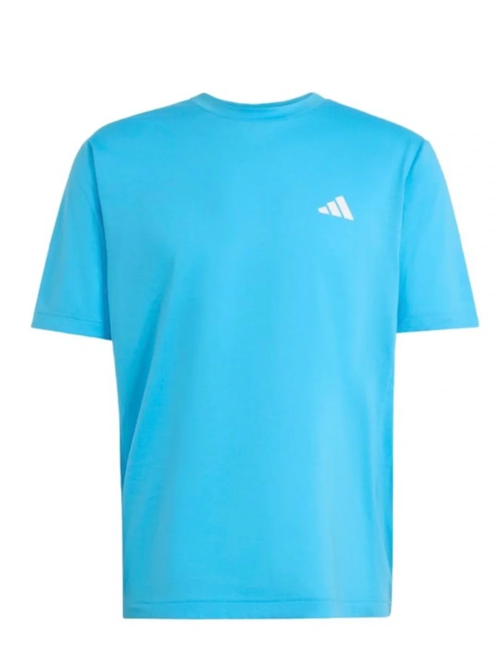 NEW MENS ADIDAS WORKOUT ESSENTIALS FEELREADY T-SHIRT Aquamarine Blue L Large